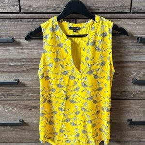 Papermoon Yellow Floral Sleeveless Blouse